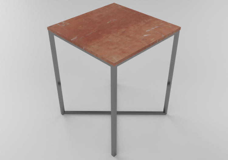 Tavoli 3D - Tavolino quadrato 40x40x50cm - Natuzzi - Titano...