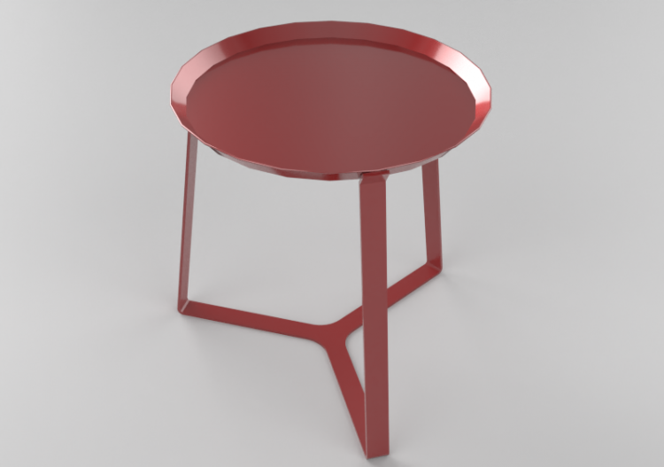 3D Tables - Round Table 49x47cm - Natuzzi - Viavai - T133 -...