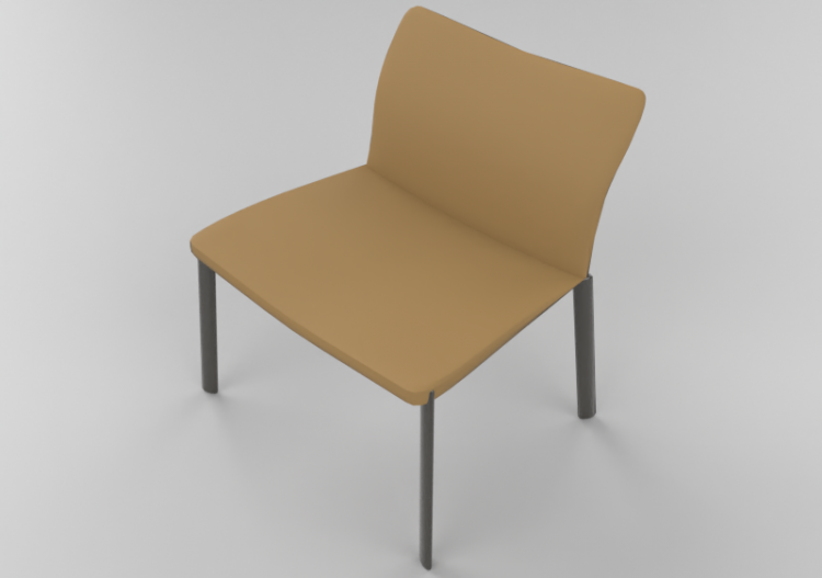 Cadeira 3D - Cadeira em pele - Natuzzi - Era - ACCA...