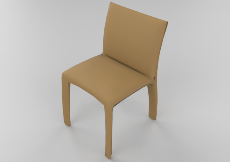 3D Stühle - Lederstuhl - Natuzzi - Hedi - ACCA software