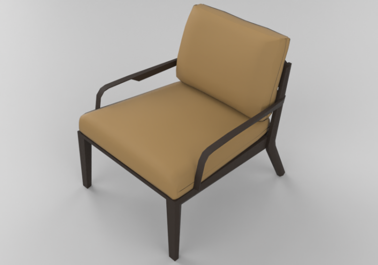 Cadeira 3D - Cadeira em pele - Natuzzi - Viaggio - ACCA...