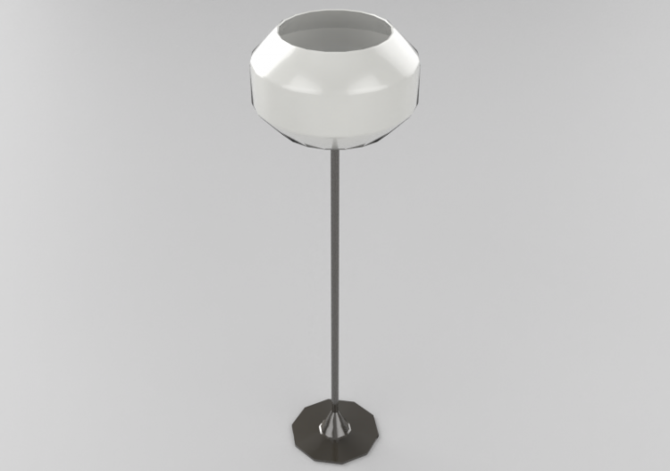 Lâmpada de assoalho 3D - Candeeiro de pé - Natuzzi -...