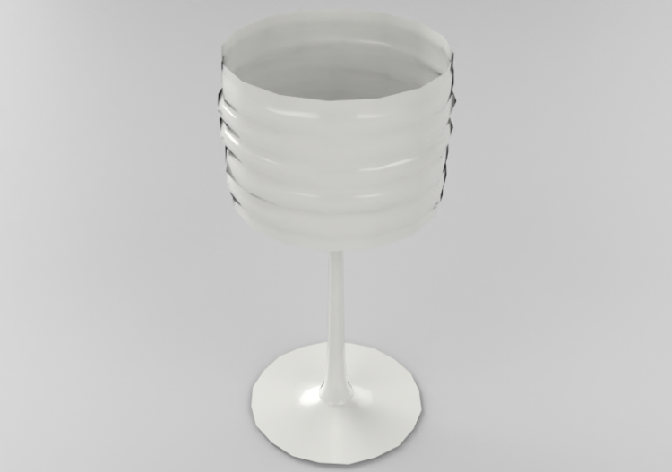 3D Tischlampen - Tischlampe 20x40cm - Natuzzi - Onda - L492...