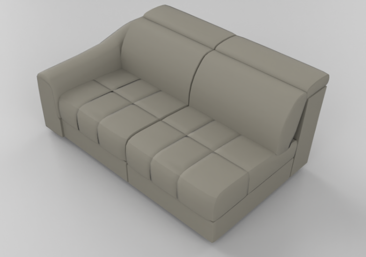 Chairs and Sofas 3D - Leather Modular sofa - Natuzzi -...