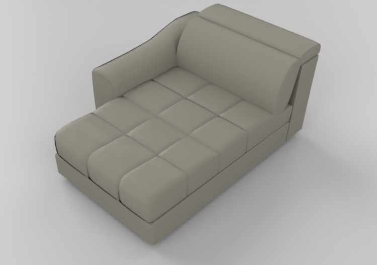 Chairs and Sofas 3D - Modular leather island - Natuzzi -...