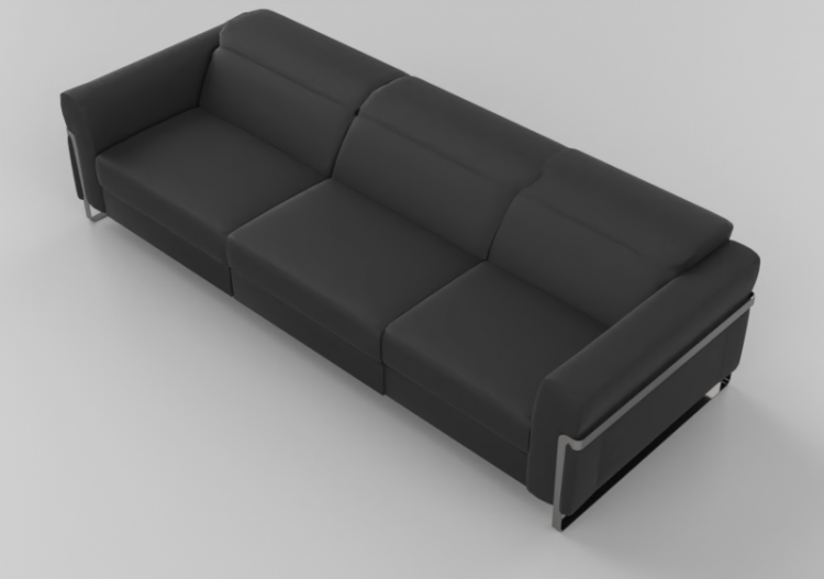 Divans 3D - Canapé trois places en cuir - Natuzzi - Fidelio...