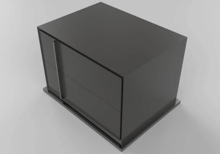 Camas y Mesitas de noche 3D - Mesita 66x50x44cm - Natuzzi -...