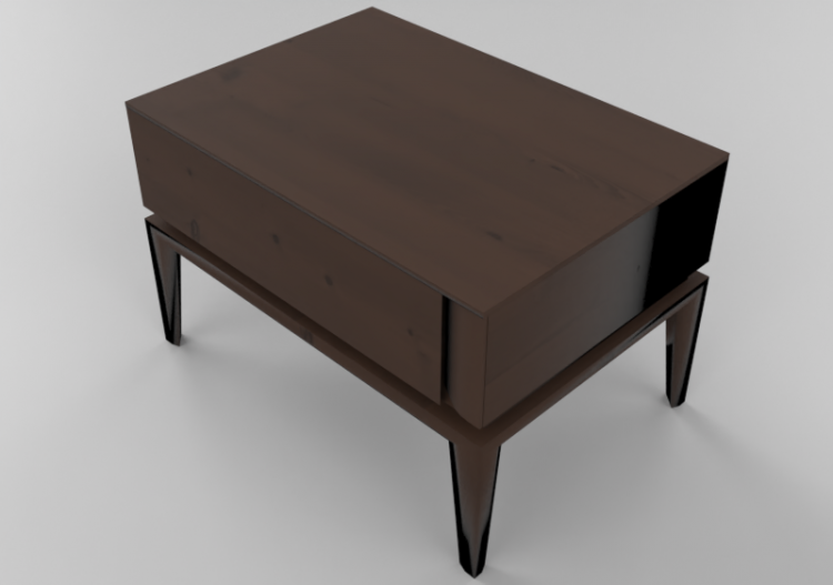 3D Beds - Bed side cabinet 65x53x41cm - Natuzzi - Munari -...