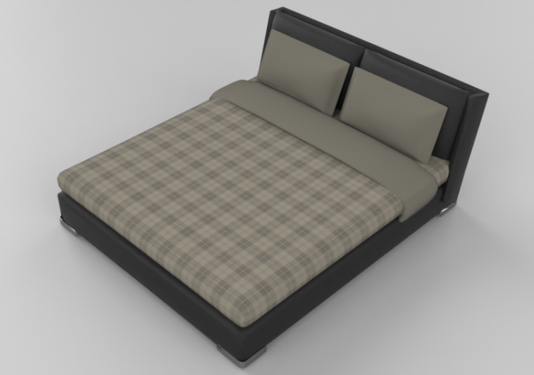 Lits 3D - Structure lit 198x231cm - Natuzzi - Fenice - ACCA...