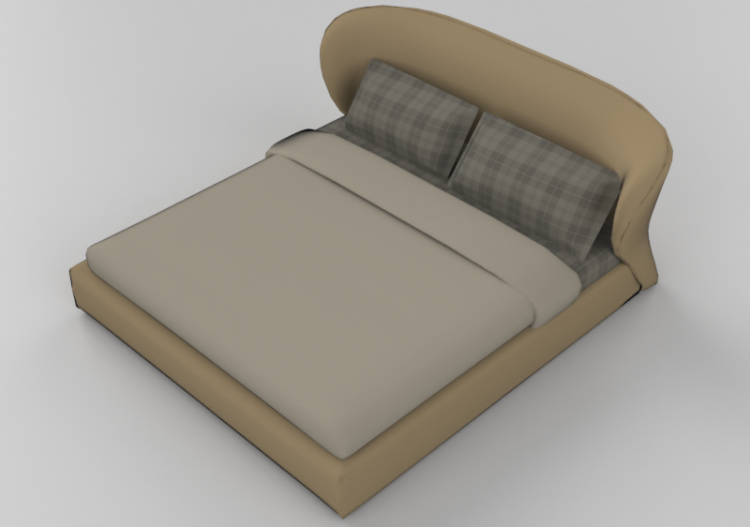 Camas y Mesitas de noche 3D - Estructura cama 221x235cm -...