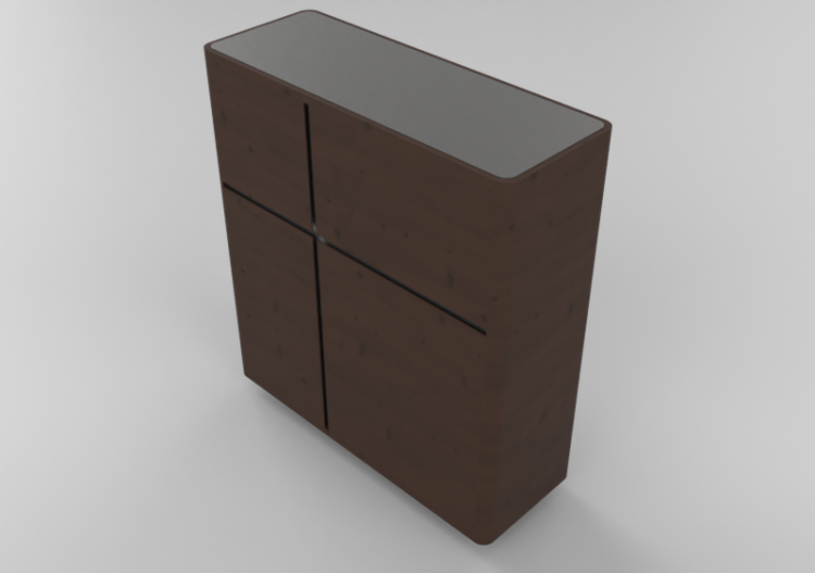 3D Schränke und Kommoden - Schrank 135x50x151cm - Natuzzi -...