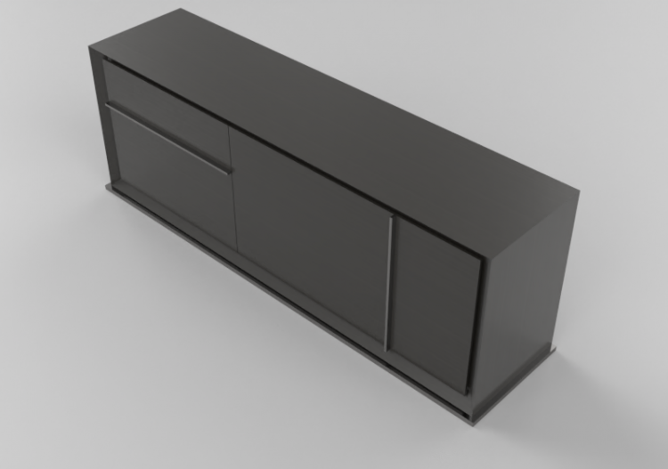 Wardrobes and Cabinets 3D - Drawers 202x50x70cm - Natuzzi -...