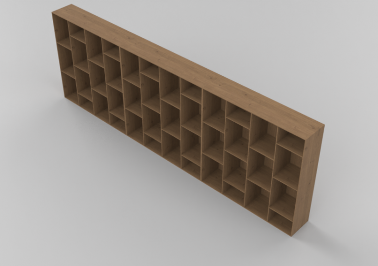 3D TV Rack - Modular system 372x126cm - Natuzzi - Novecento...