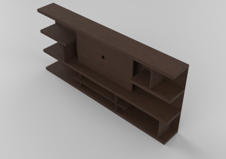 Armários Multiuso De Parede 3D - Sistema componível...