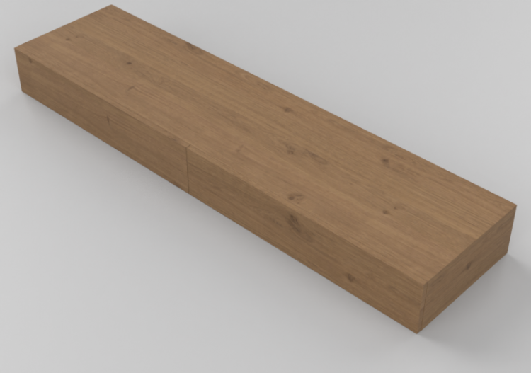 Pareti attrezzate 3D - Sistema componibile 186x20cm -...