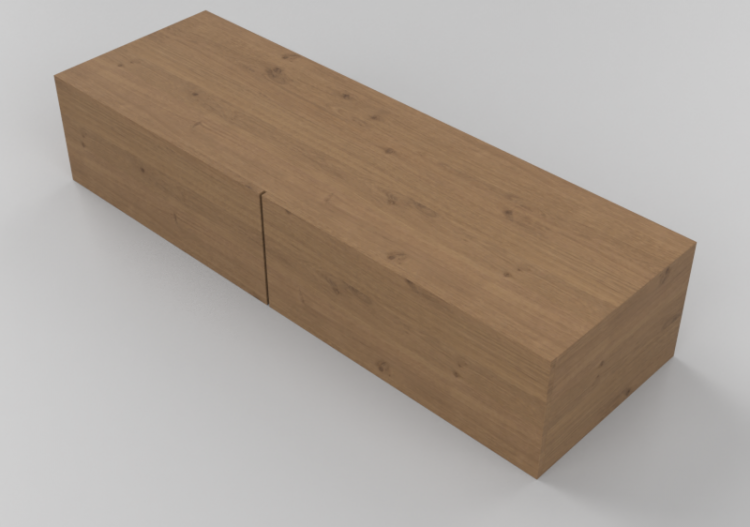 Pareti attrezzate 3D - Sistema componibile 186x38cm -...
