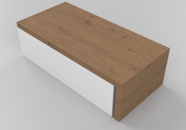 3D Wall Cabinet - Modular system 124x38cm - Natuzzi -...