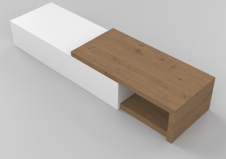 3D Wall Cabinet - Modular system 224x38cm - Natuzzi -...