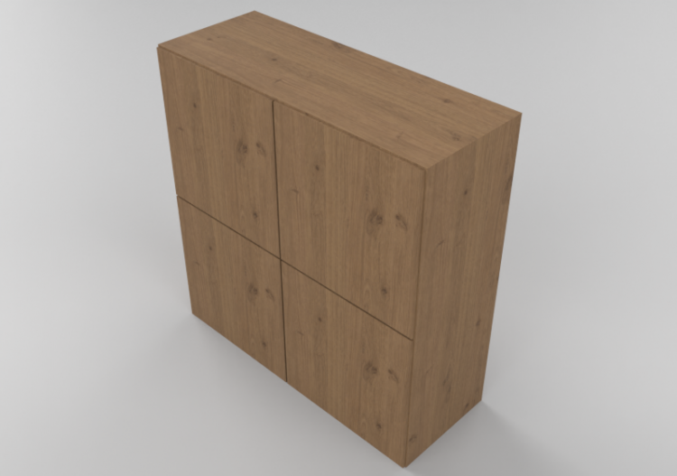 Parois équipées 3D - Système composable 124x124cm - Natuzzi...