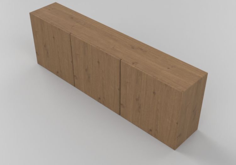 3D Wall Cabinet - Modular system 186x62cm - Natuzzi -...