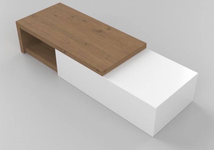 Pareti attrezzate 3D - Sistema componibile 180x38cm -...