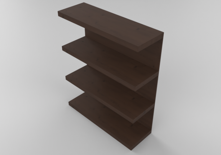 Pareti attrezzate 3D - Sistema componibile 120x145cm -...