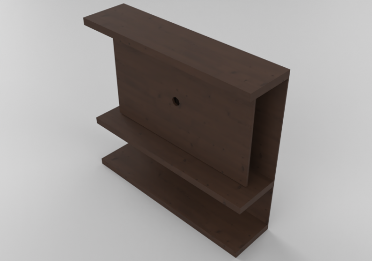 Pareti attrezzate 3D - Sistema componibile 160x145cm -...