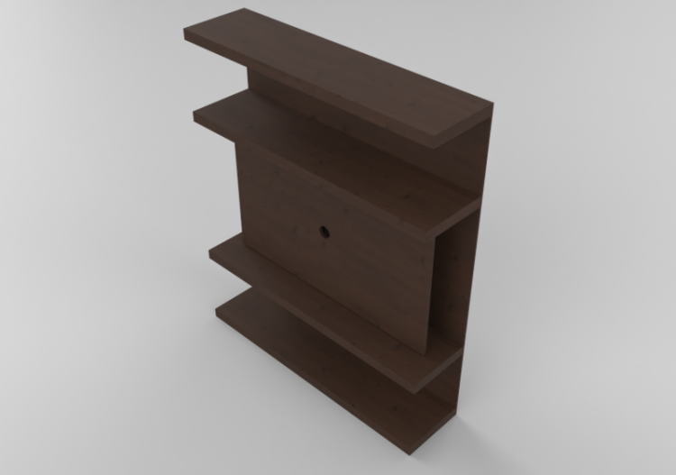 Pareti attrezzate 3D - Sistema componibile 160x190cm -...