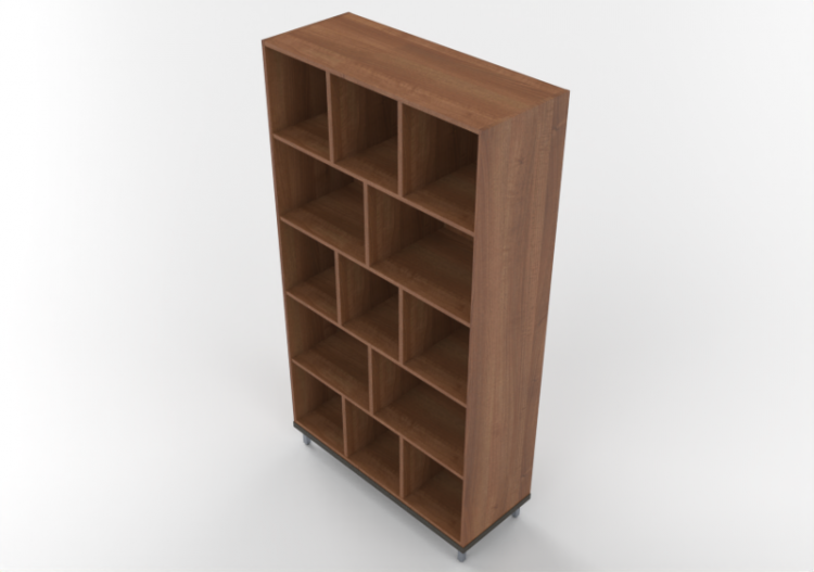 3D Bookshelves and Containers - Rack system with shelves...
