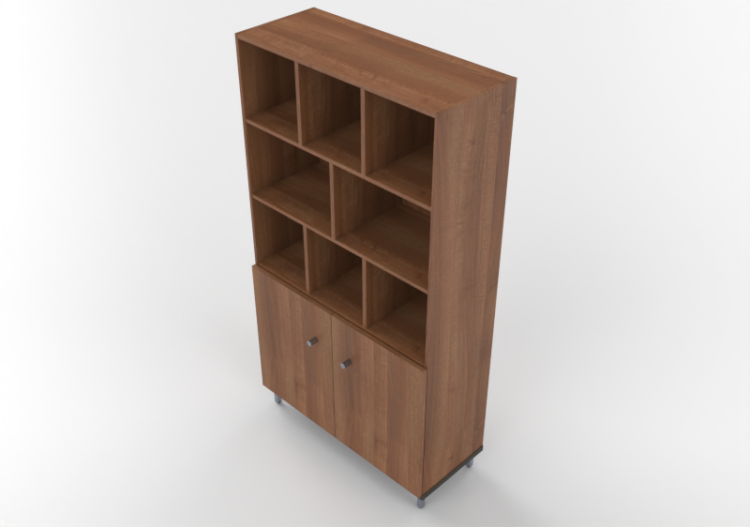 3D Bookshelves and Containers - Rack system with shelves...