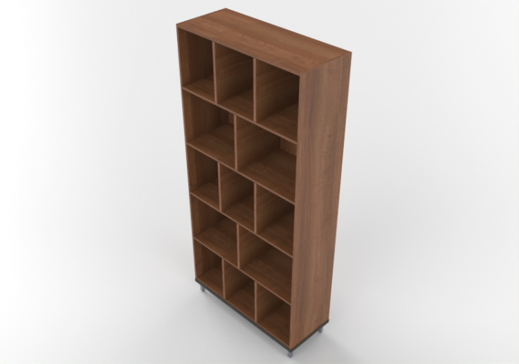 Bibliothèque 3D - Etagère basse 100x40x220cm - ACCA...