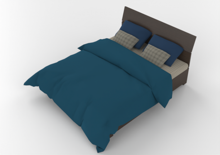 Camas 3D - Cama de casal 170x206cm - ACCA software