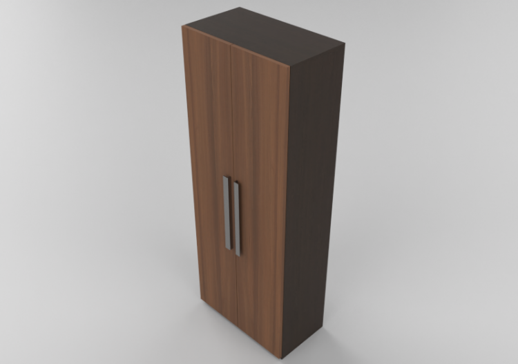Wardrobes and Cabinets 3D - 2 Door Wardrobe 93x55x245cm -...