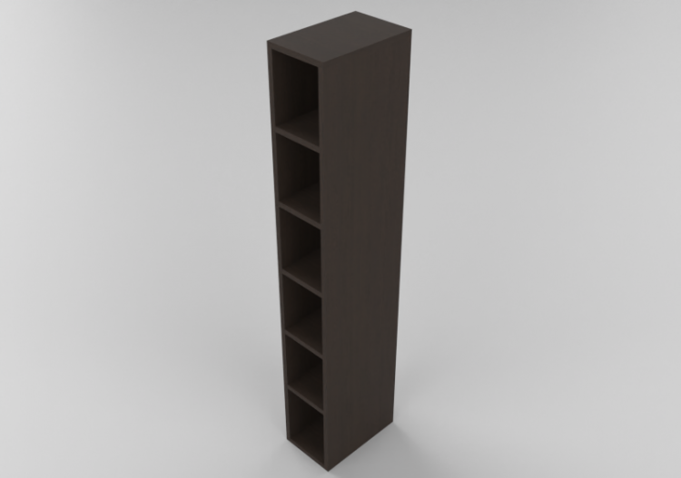 Wardrobes and Cabinets 3D - Bookshelf 35x55x245cm - ACCA...