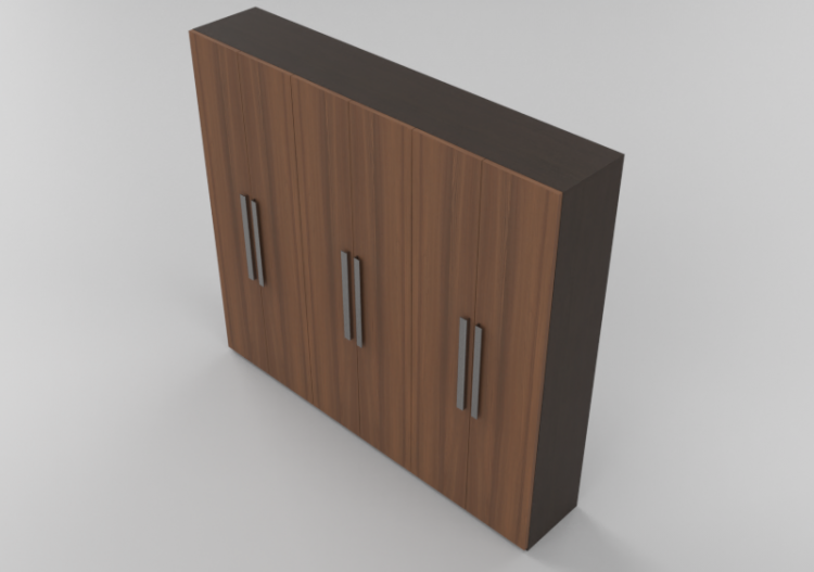 3D Schränke und Kommoden - Schrank 6 Türen 274x55x245cm -...
