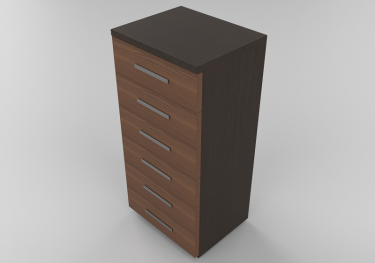 Wardrobes and Cabinets 3D - 6 Drawer lingerie dresser...