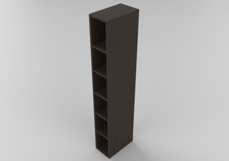 Wardrobes and Cabinets 3D - Bookshelf 35x60x250cm - ACCA...