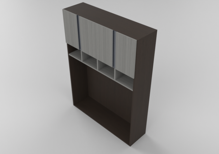Armarios y Cómodas 3D - Armario 4 hojas con espacio para...