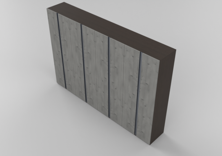Armoires 3D - Armoire 8 vantaux 365x60x250cm - ACCA...