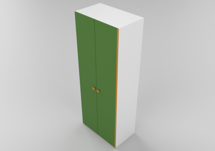 Armadi 3D - Armadio 2 ante 100x63x258cm. - ACCA software