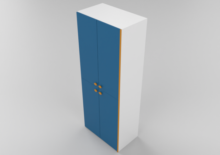 3D Schränke und Kommoden - Schrank 4 Türen 100x63x258cm. -...