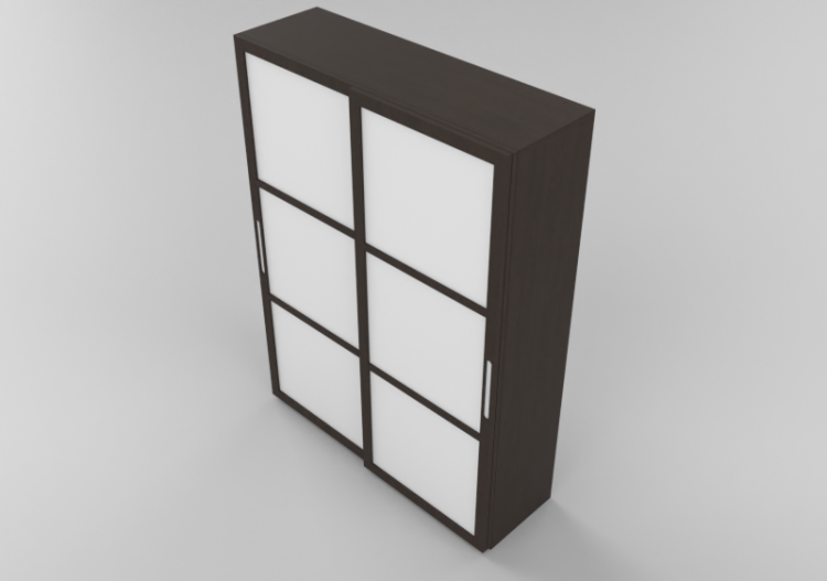 3D Schränke und Kommoden - Schrank mit 2 Schiebetüren...