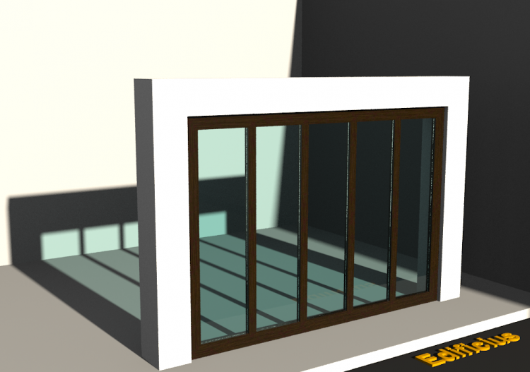 3D Tür/Fenster - Okno na terasu - ACCA software