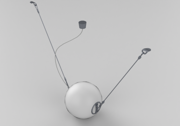 3D Ceiling Lamp - Lamp 35cm – Lumina – Perla - ACCA...