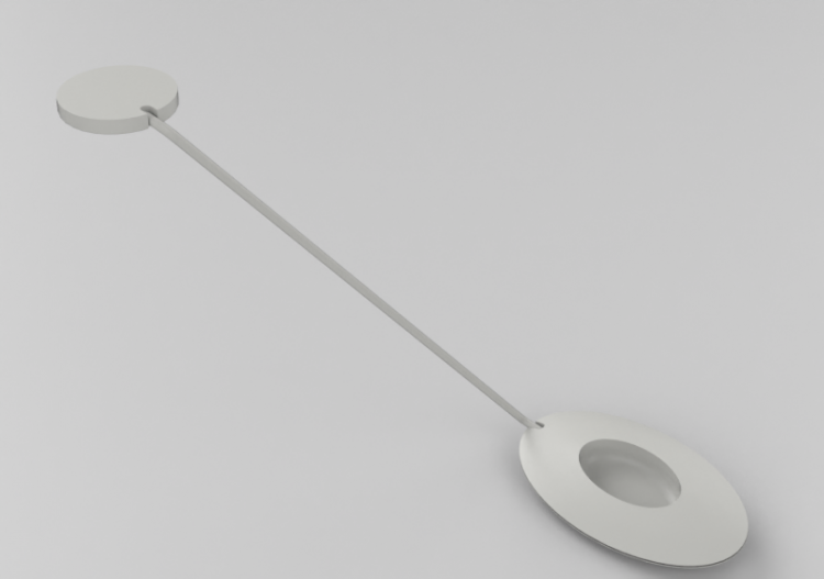3D Ceiling Lamp - Lamp 65cm – Lumina – Zeta Ceiling mount -...