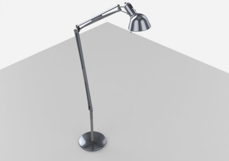 3D Stehlampe - Lampe 120cm – Lumina – Naomi - ACCA software