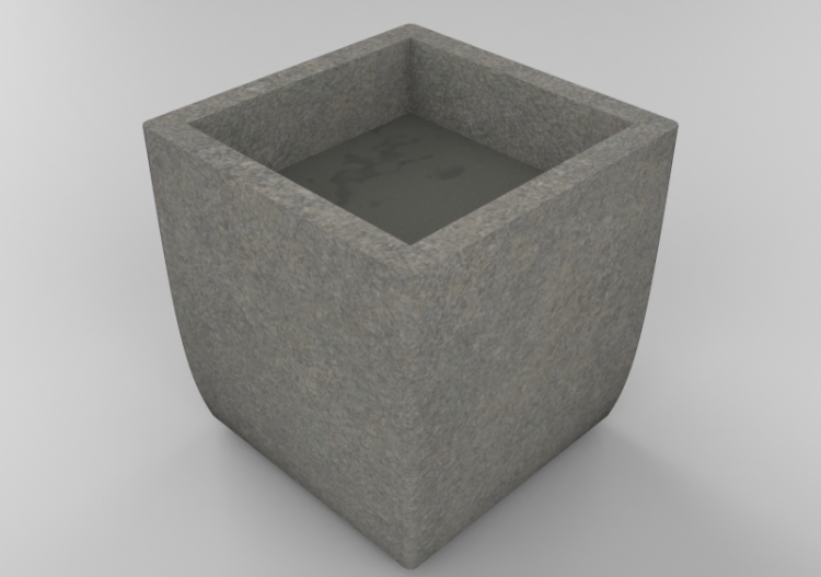 3D Benches - Square Vase for flowers and plants - ACCA...