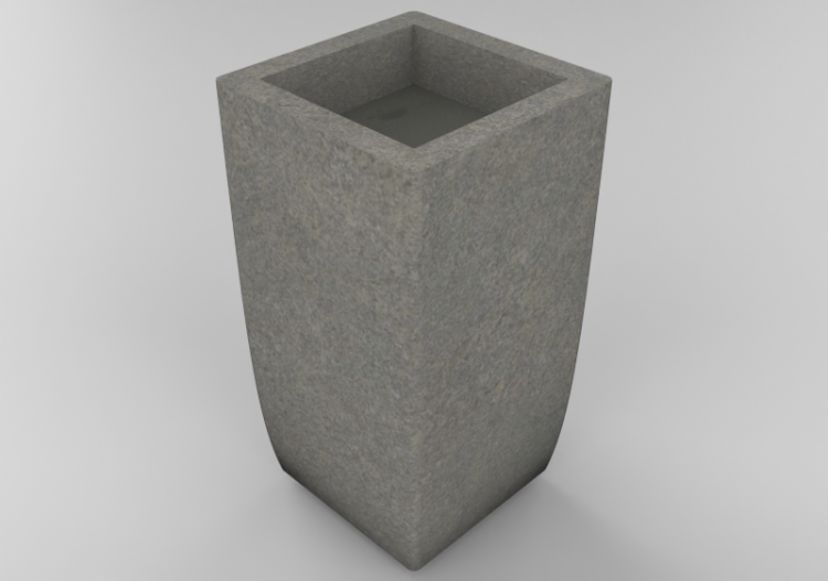 3D Sitzbänke und Pflanzengefäße - Vase für Blumen und...