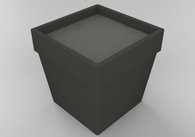 Bancs 3D - Vase pour fleurs et plantes - ACCA software