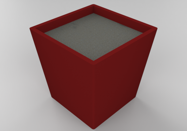 Bancs 3D - Vase pour fleurs et plantes - ACCA software